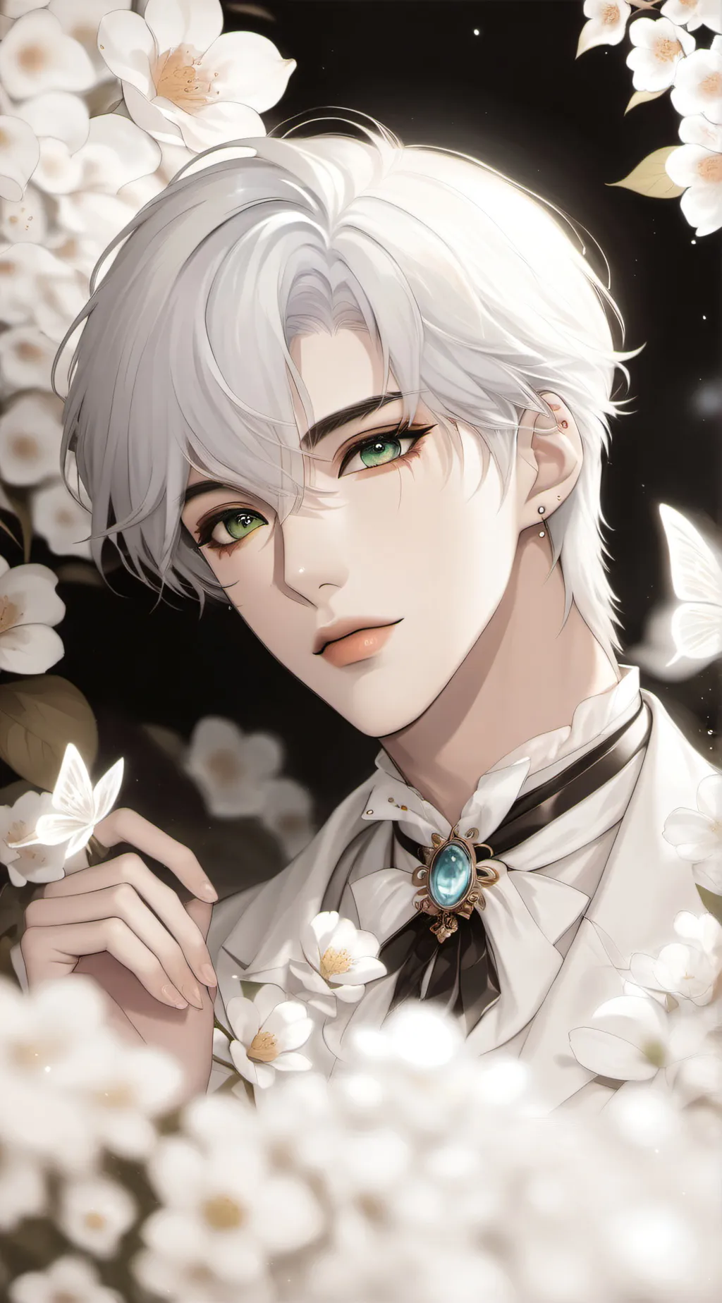 ai character: 🖤🩵Felix🩵🖤 background