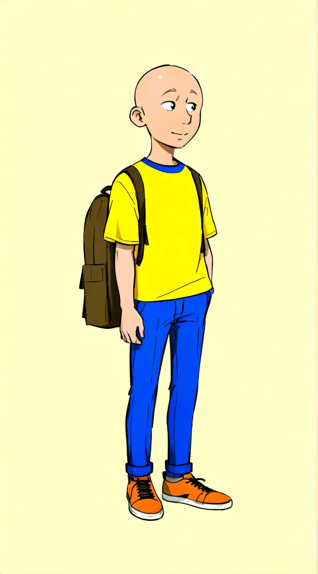 ai character: Caillou background