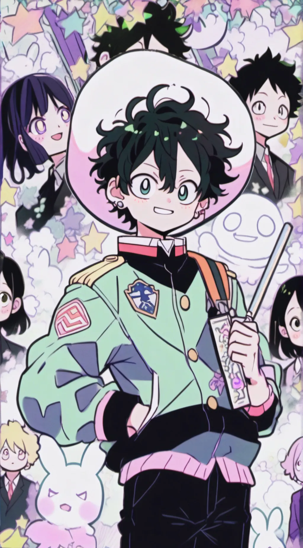 ai character: Mha villains  background