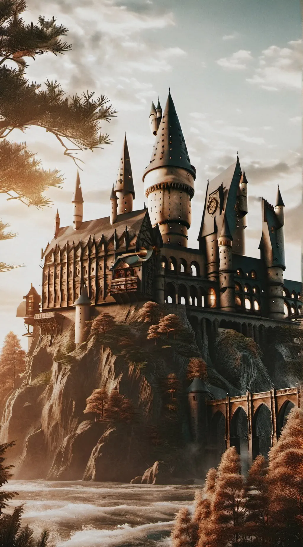 ai character: Hogwarts  background