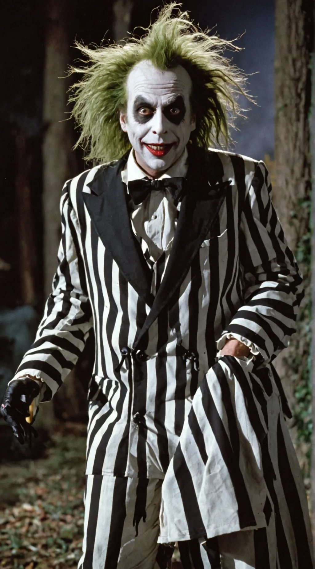 ai character: Beetlejuice  background