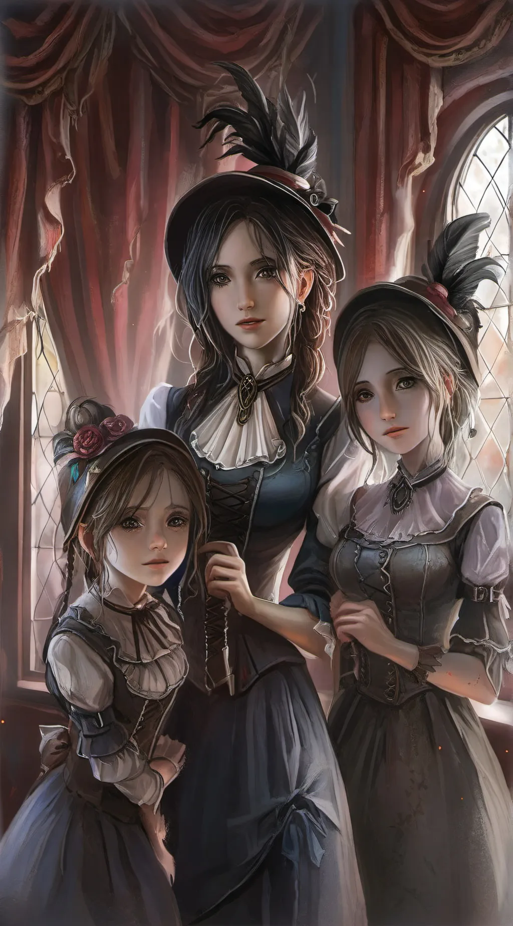 ai character: Sarah, Jane,Summer background