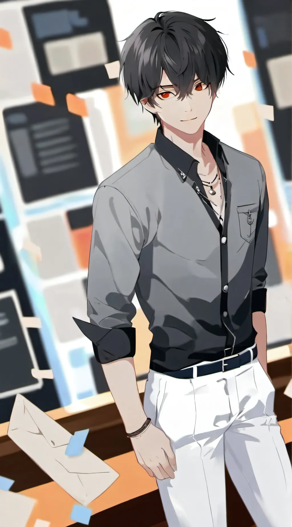 ai character: MHA WORK background