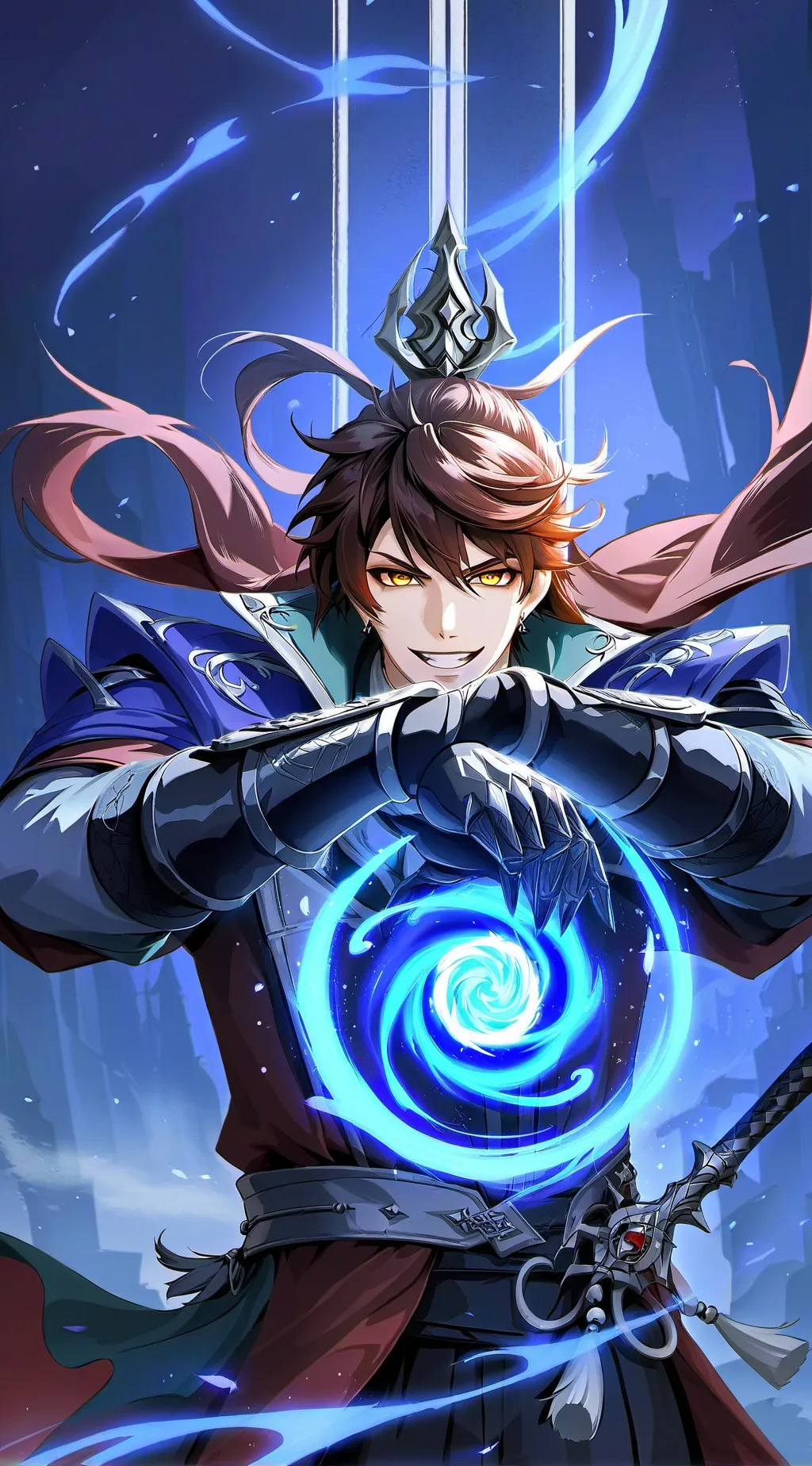 ai character: Adam  background