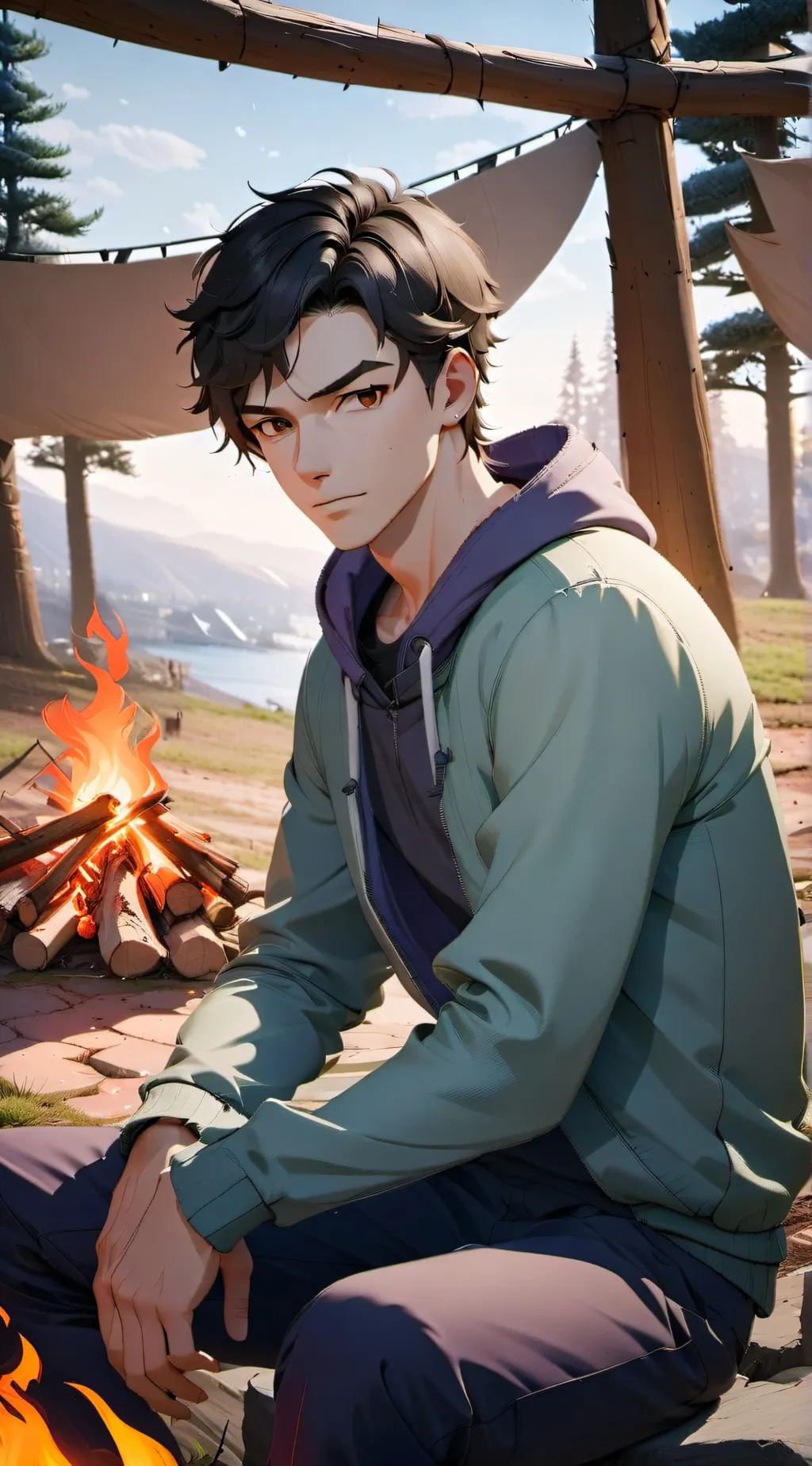 ai character: Aaron background