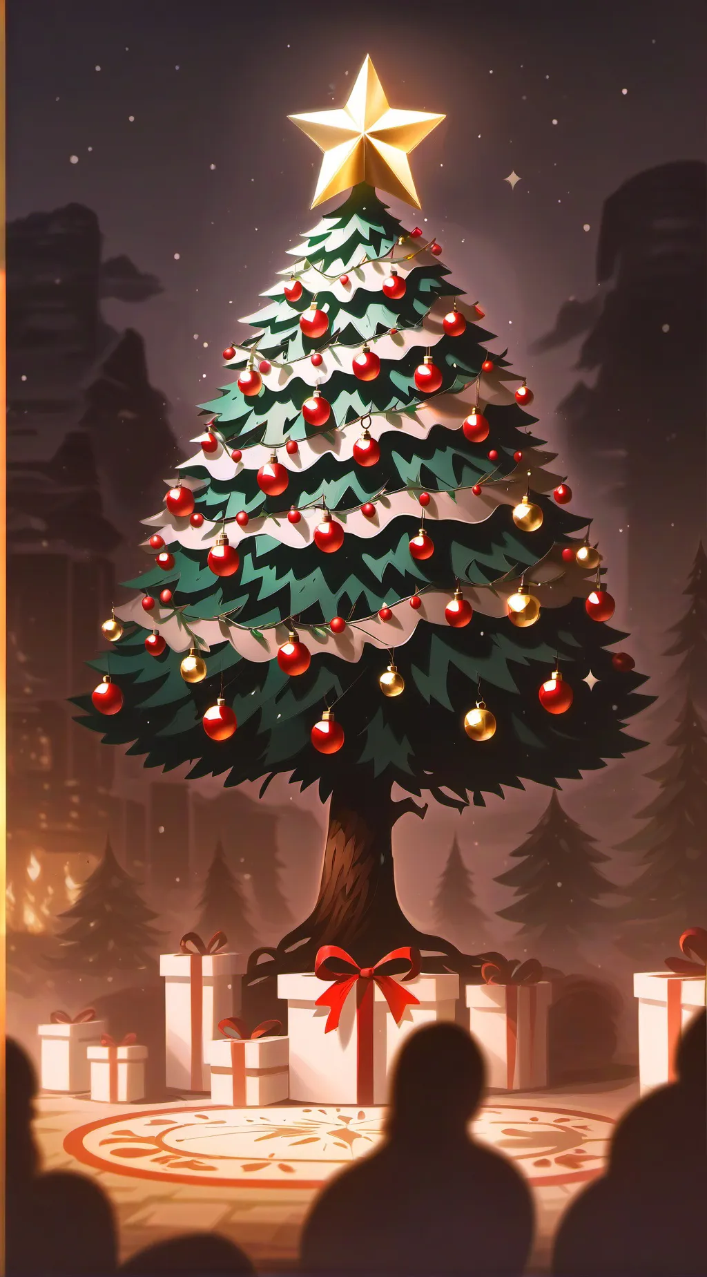 ai character: Christmas Mha background