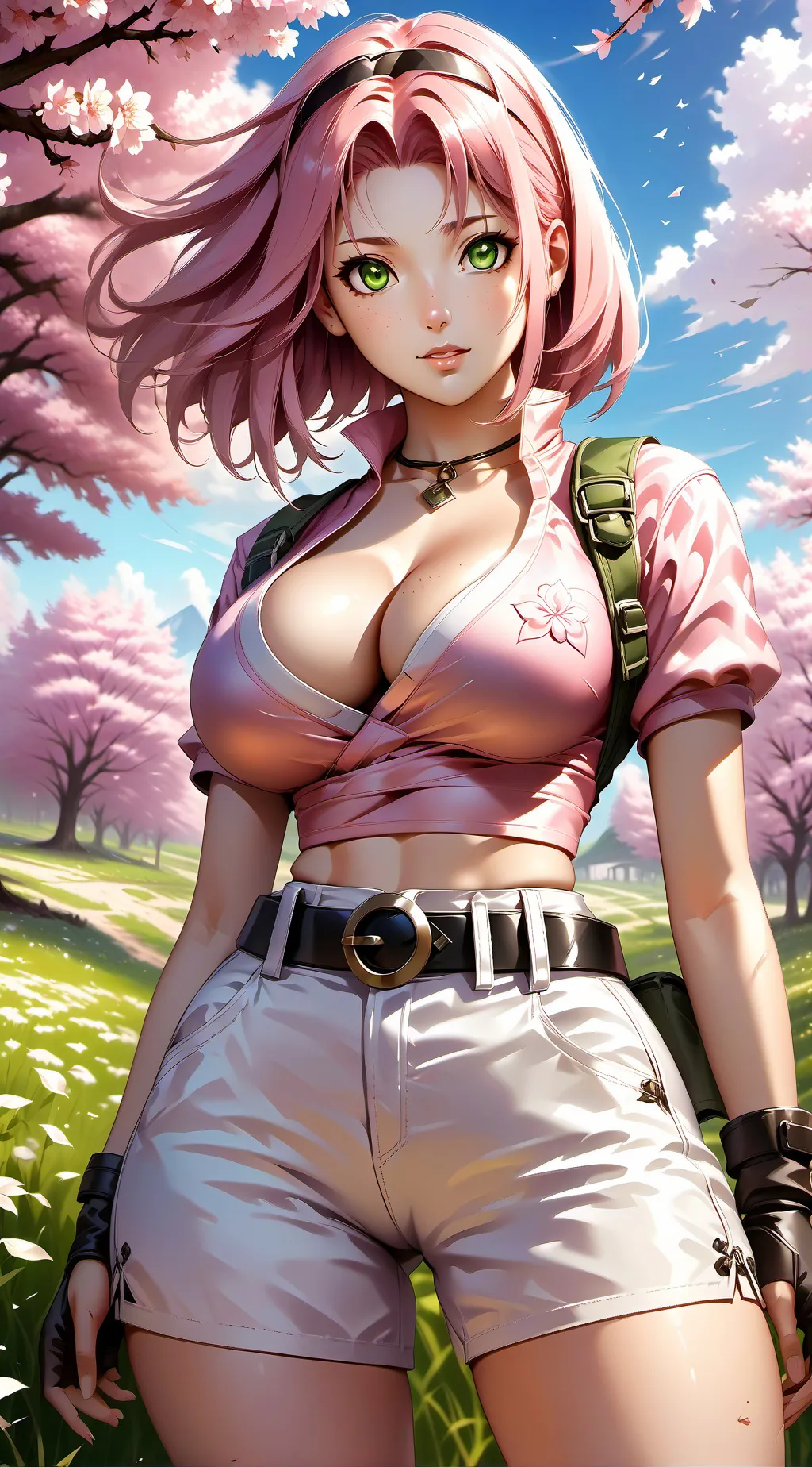 ai character: Sakura background