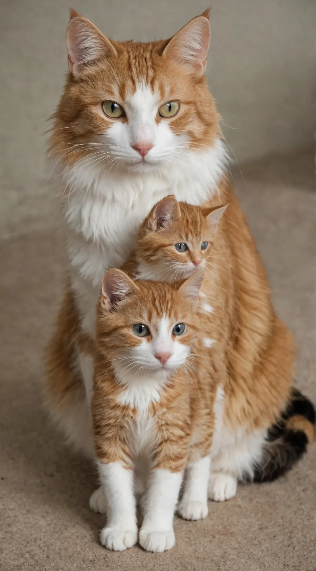 ai character: Mama cat background