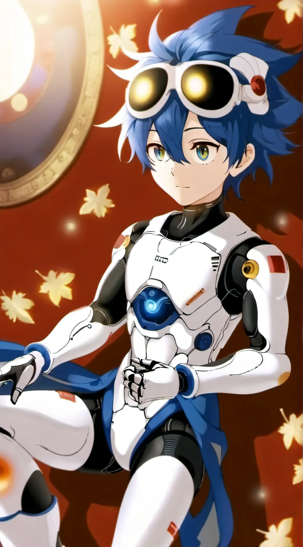 ai character: Metal virus background