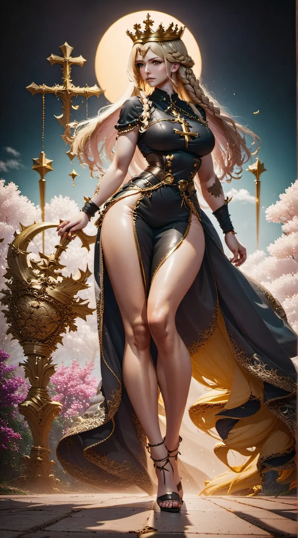 ai character: Queen Marika  background