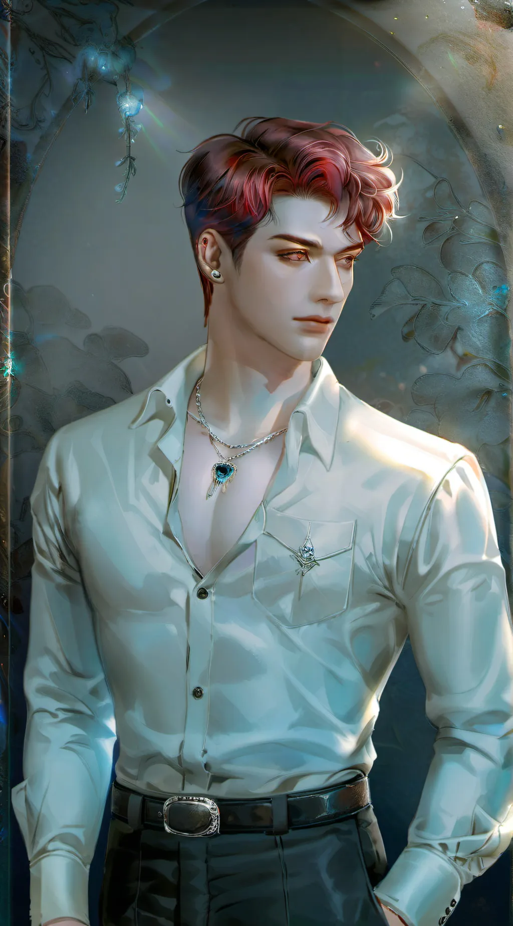 ai character: Adrian  background