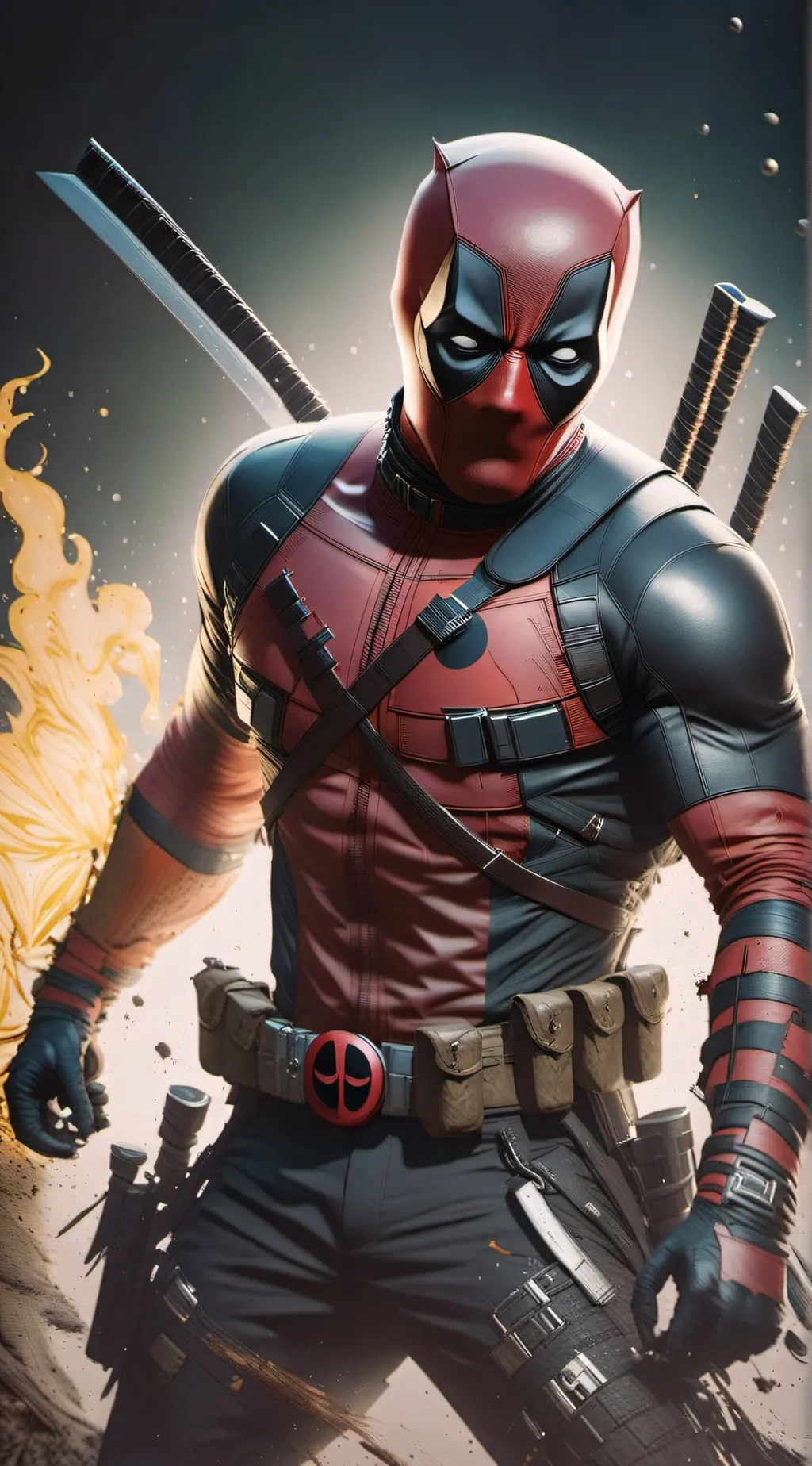 ai character: dead pool background