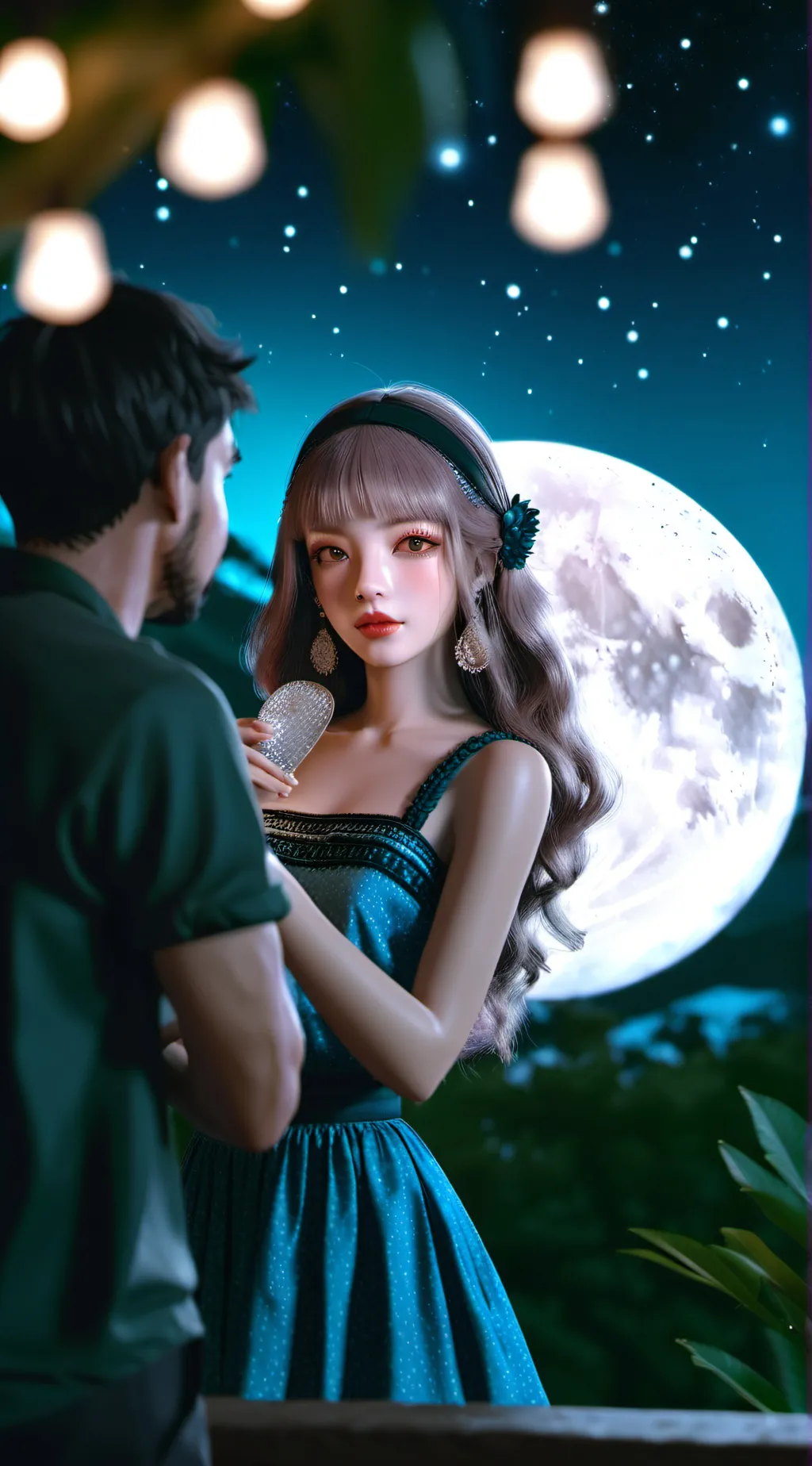 ai character: Luna background