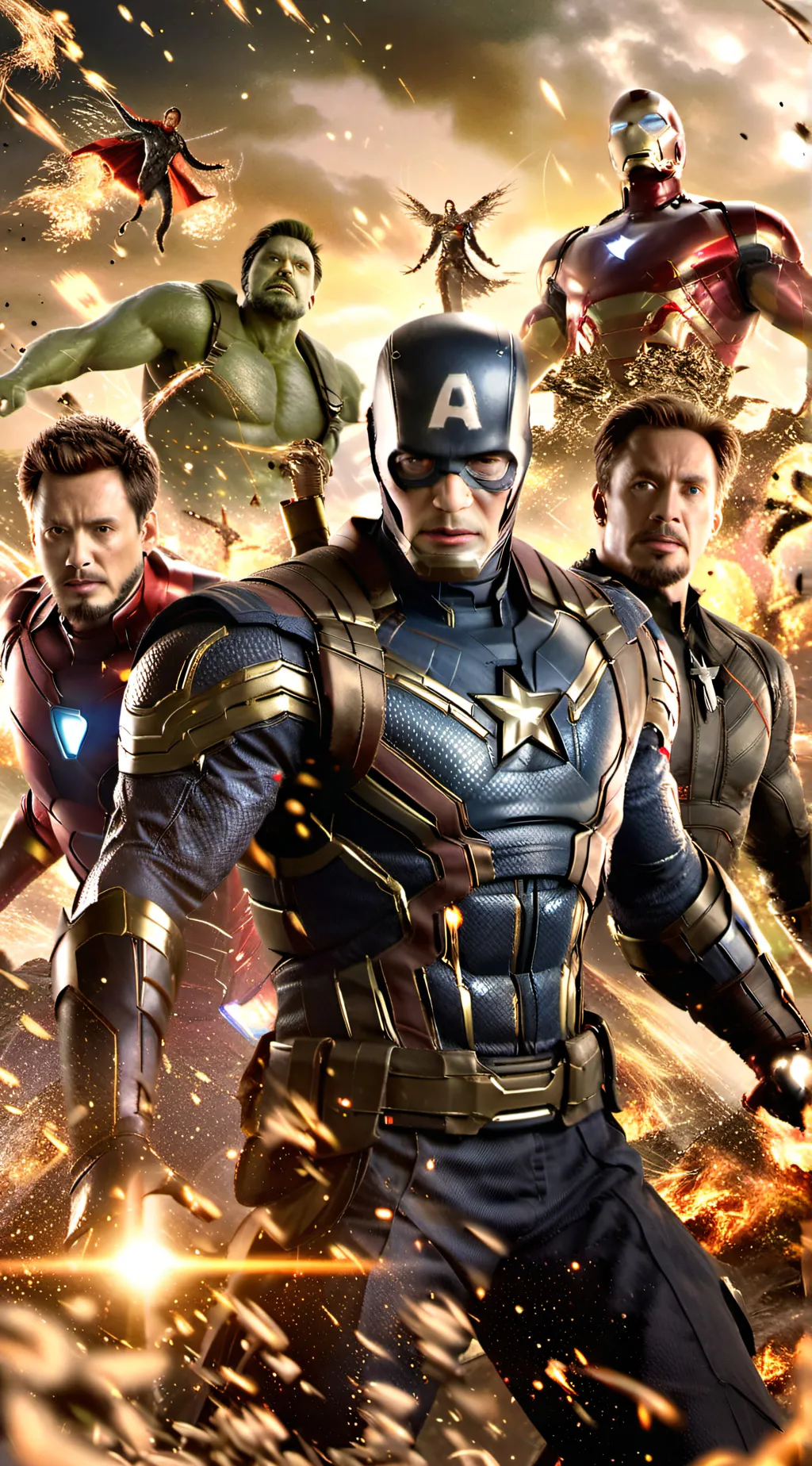 ai character: The Avengers background