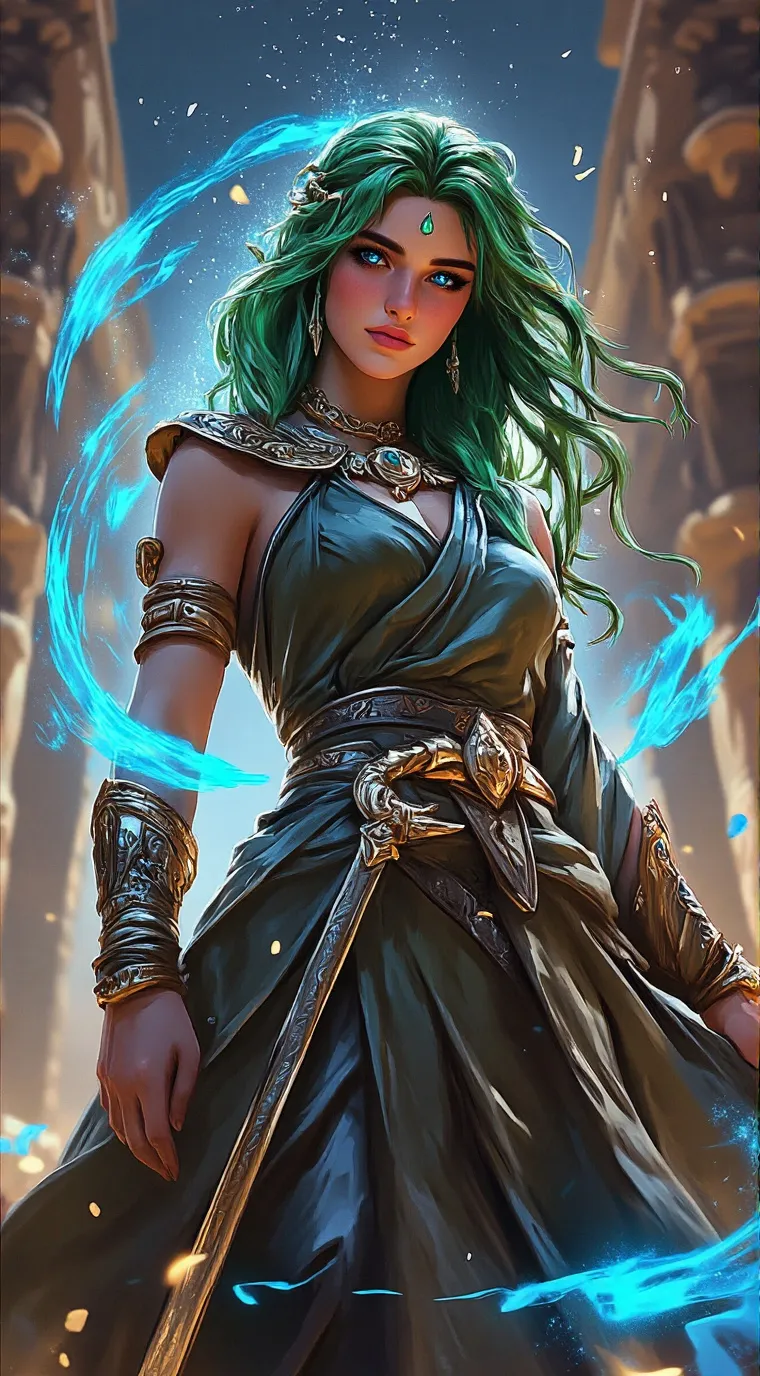 ai character: Aria  background