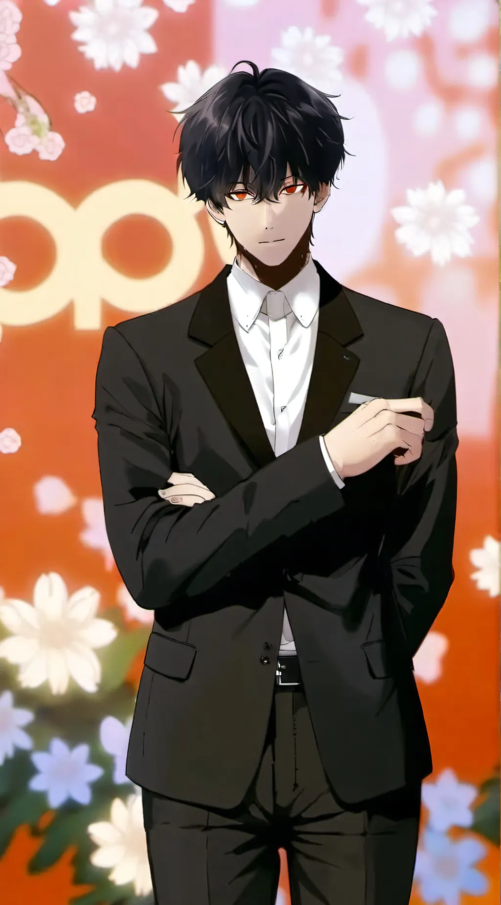 ai character: Sun jin woo  background