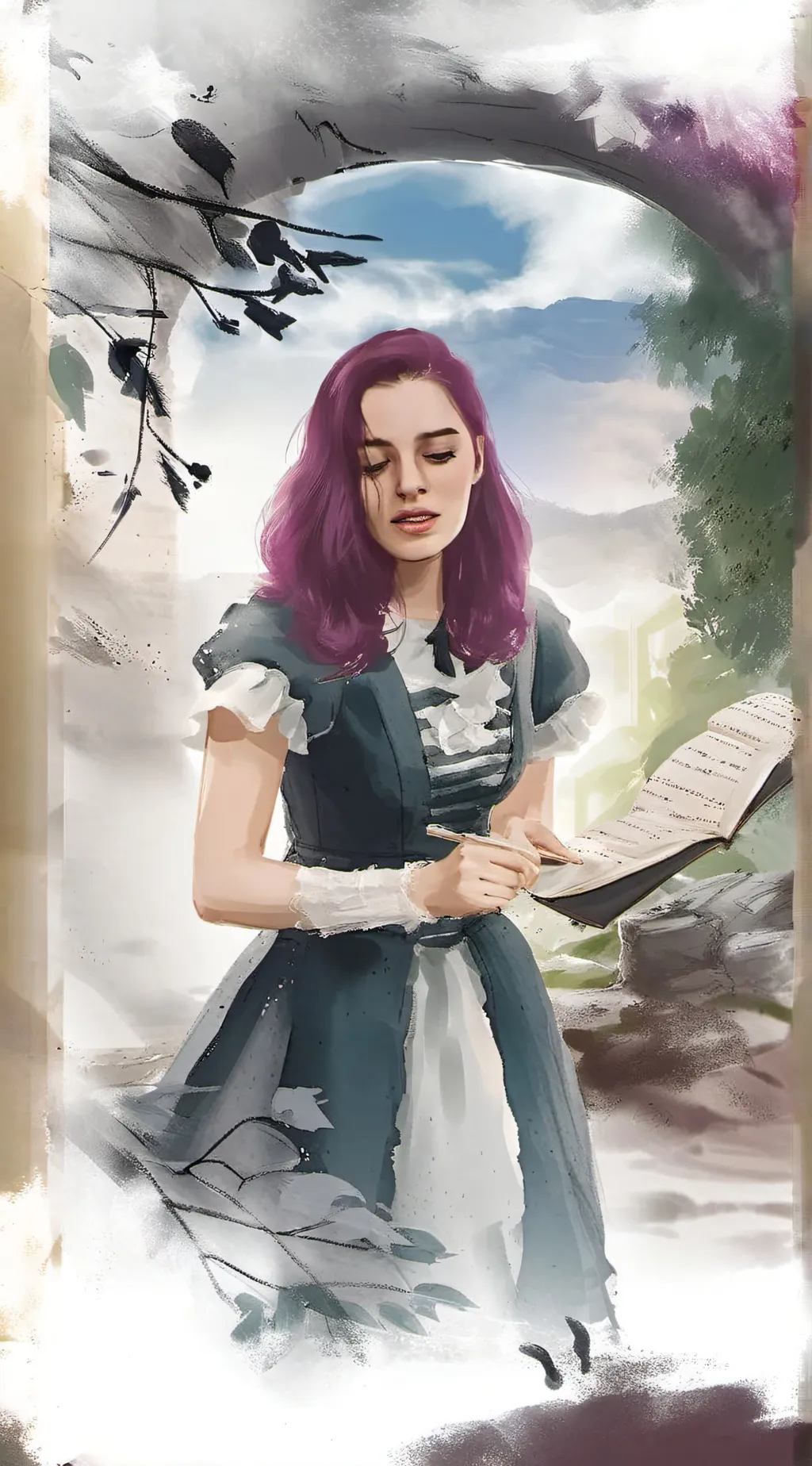 ai character: lunalet background