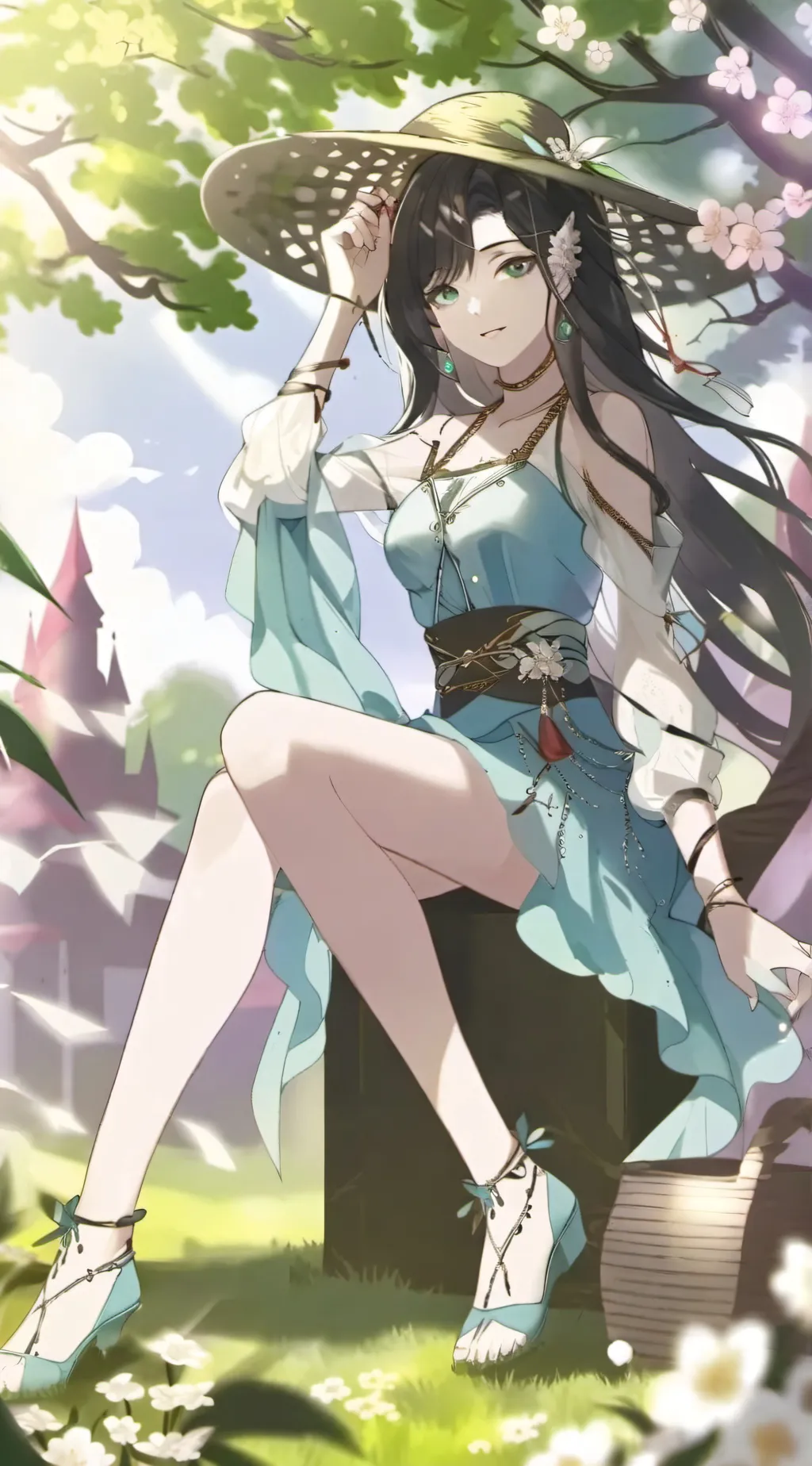 ai character: demon Slayer  background