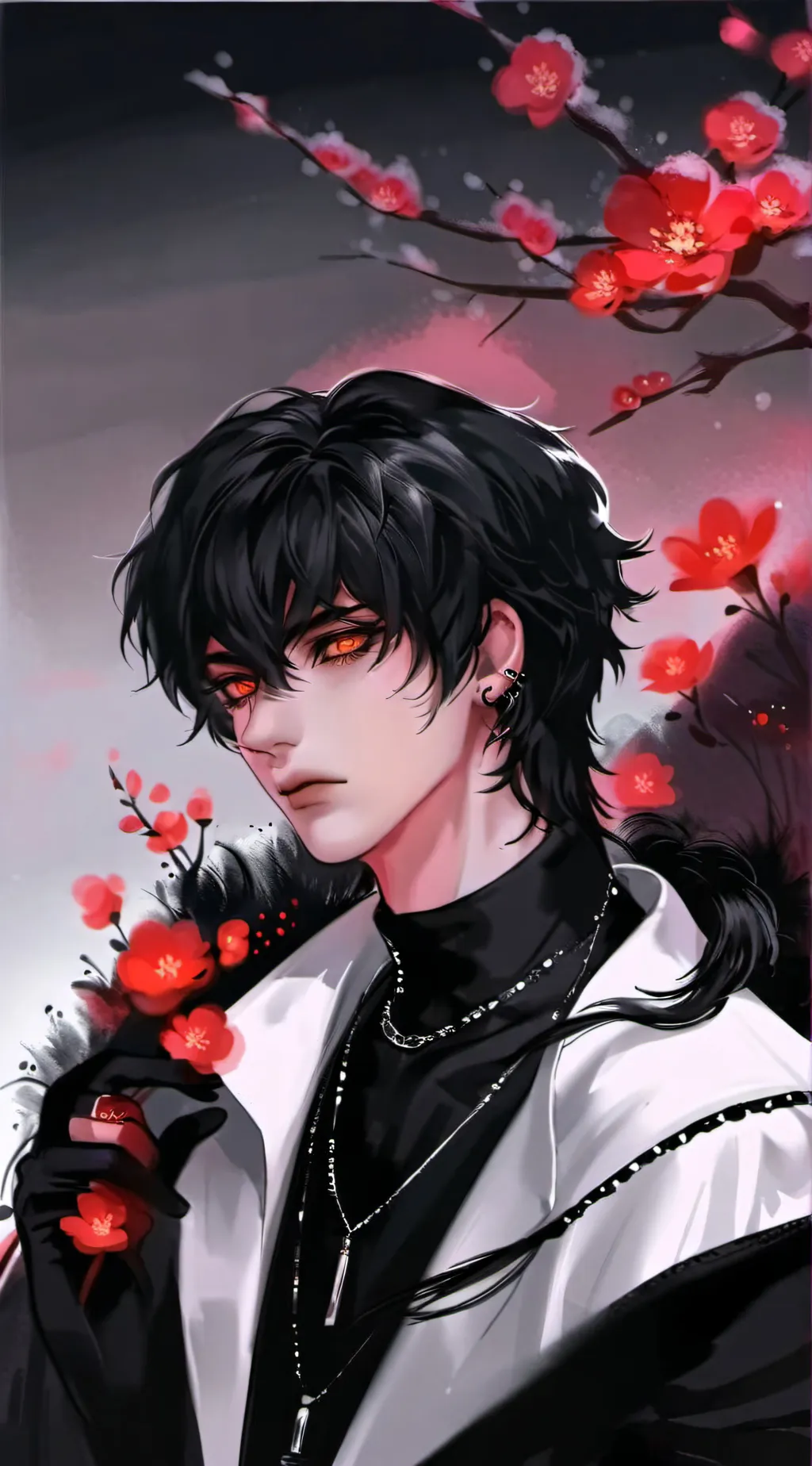 ai character: 🥀πstarsπ🌹 background