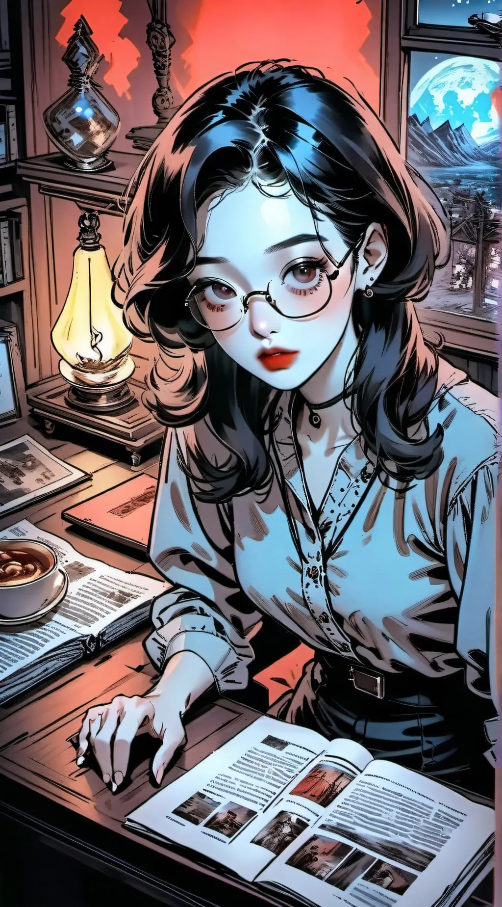 ai character: Updater  background
