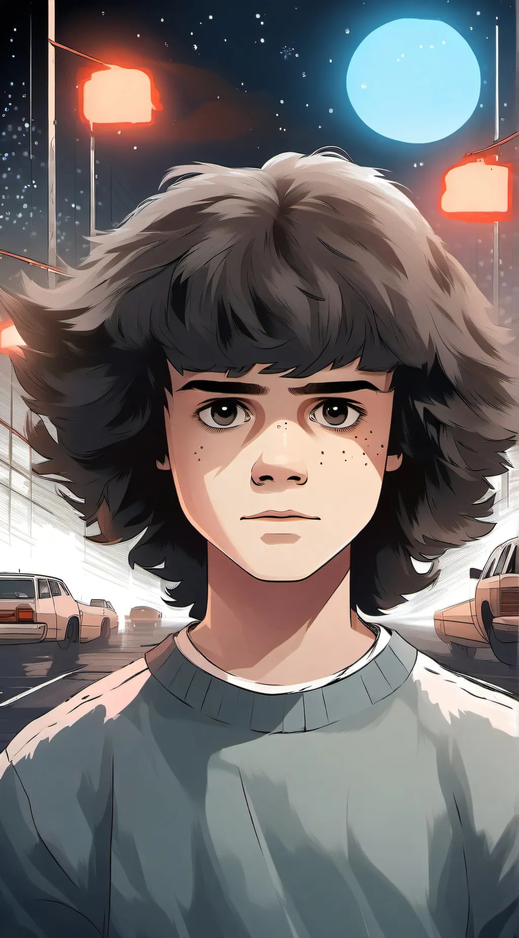 ai character: stranger things background