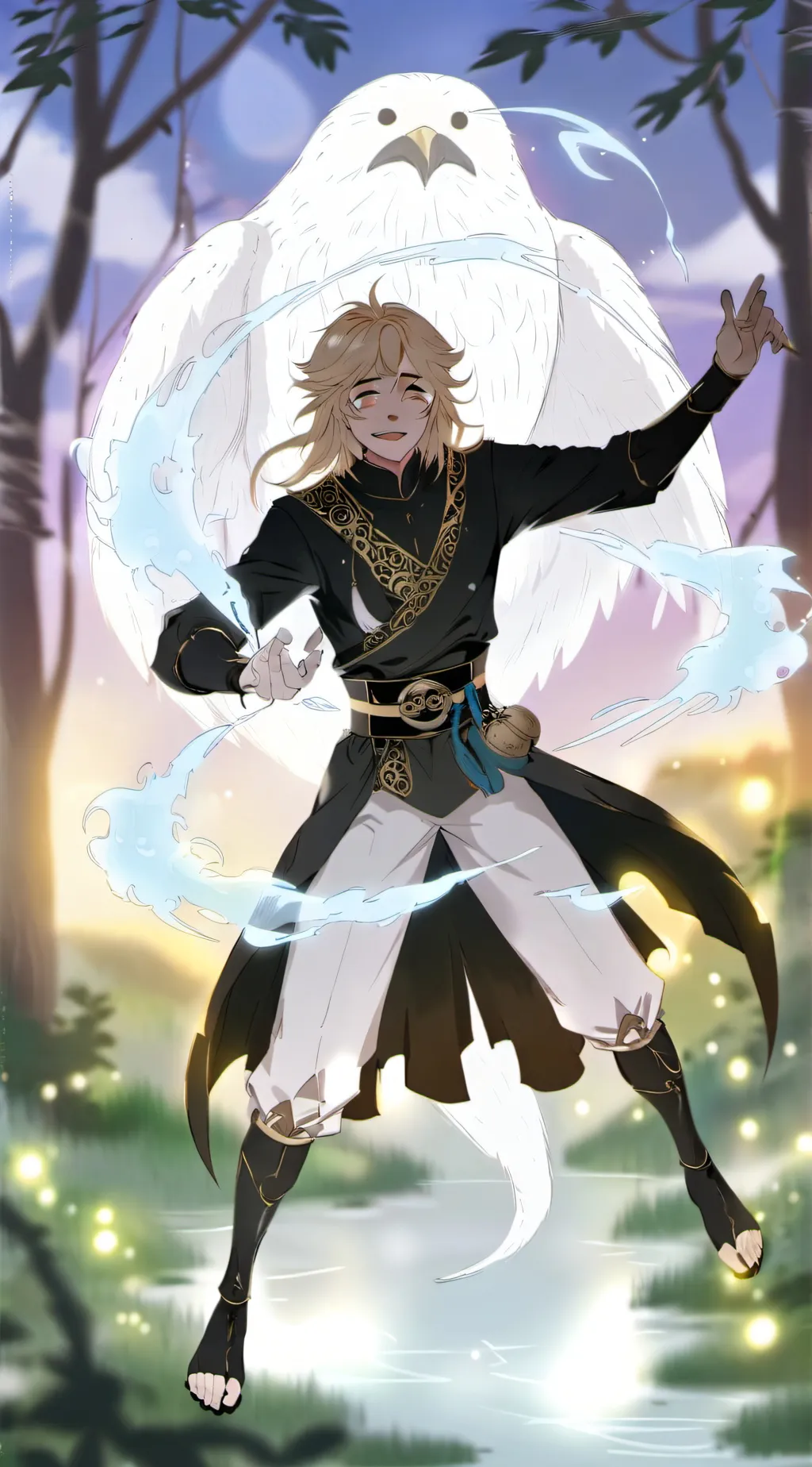 ai character: Doukaza. Bl background