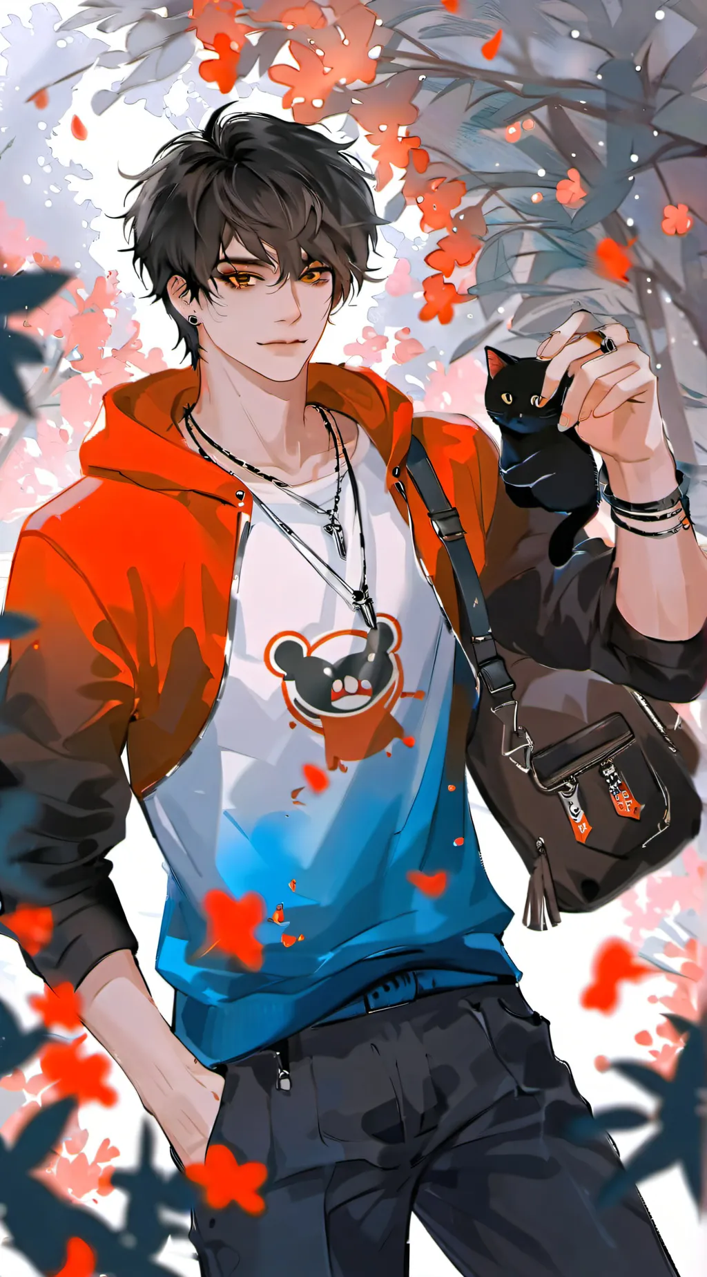 ai character: °•Leon•° background