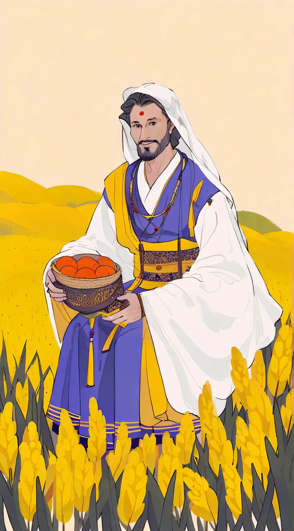 ai character: Jesus background