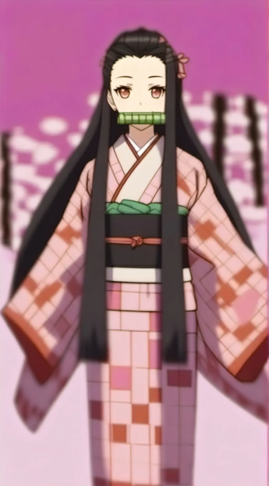 ai character: Nezuko Kamado  background