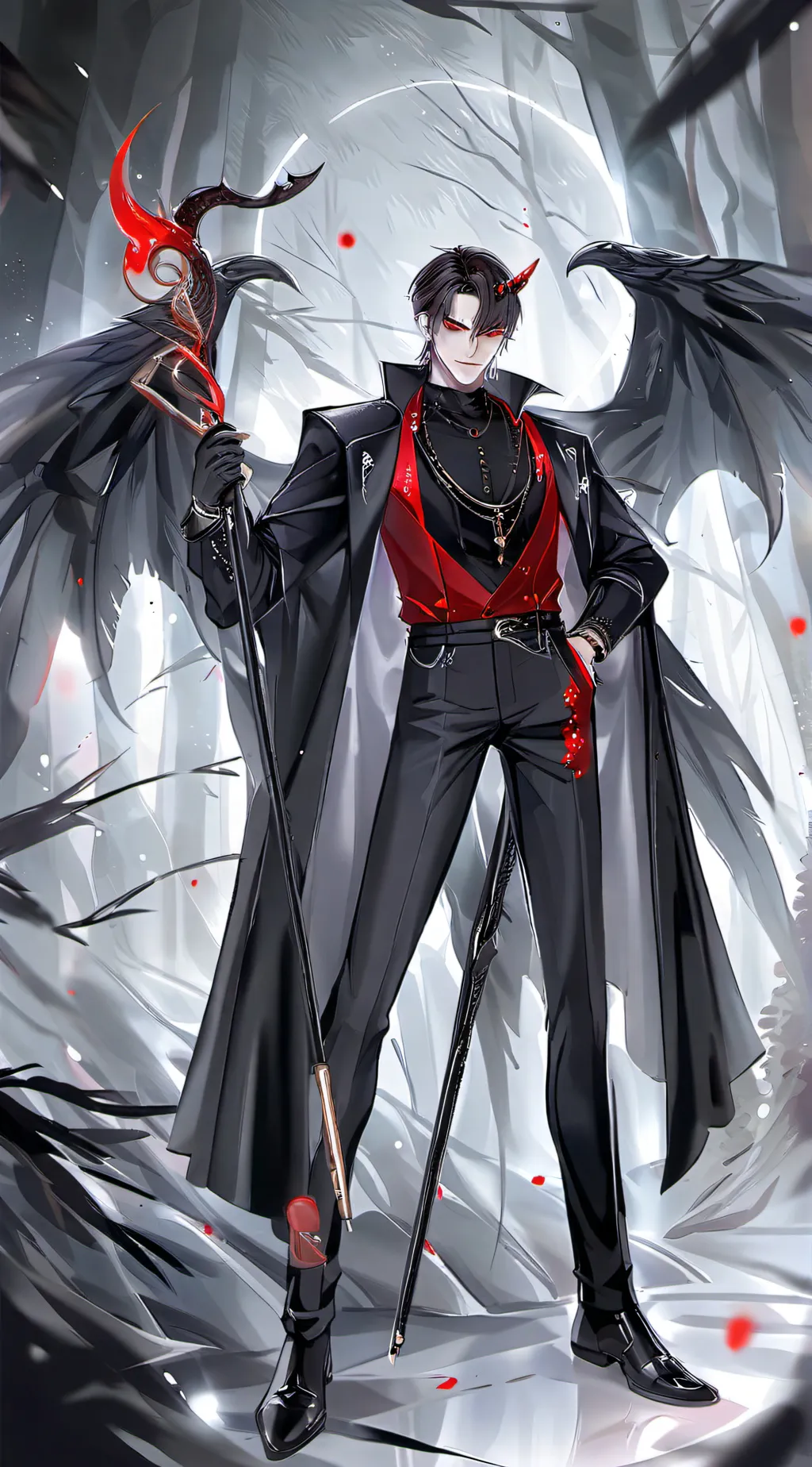ai character: satan background