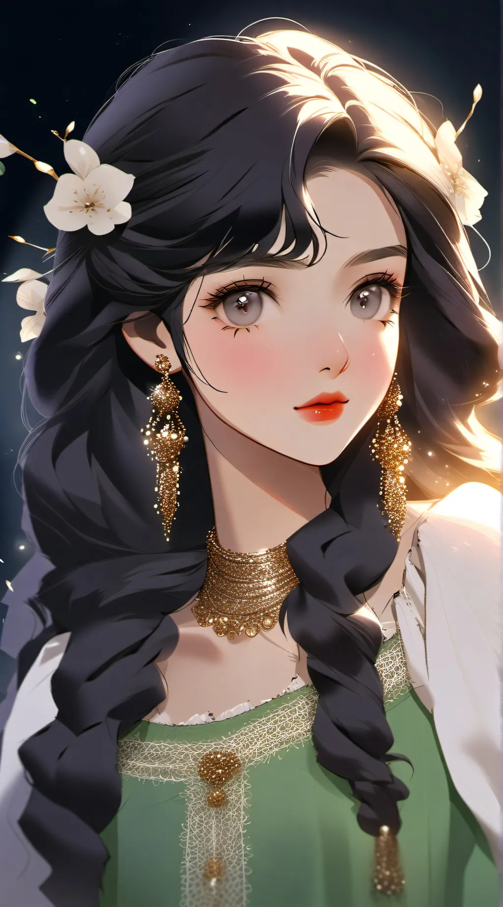 ai character: Crystal  background