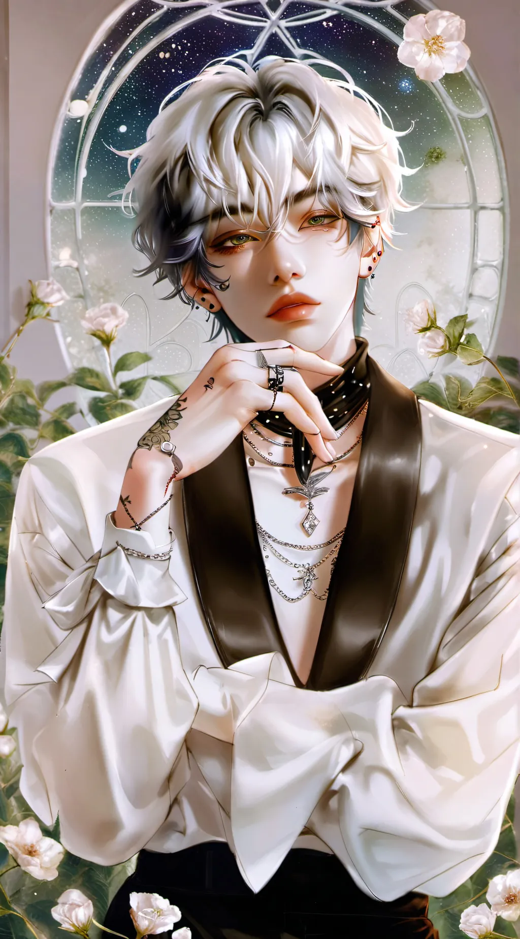 ai character: 🤍| Amias West background