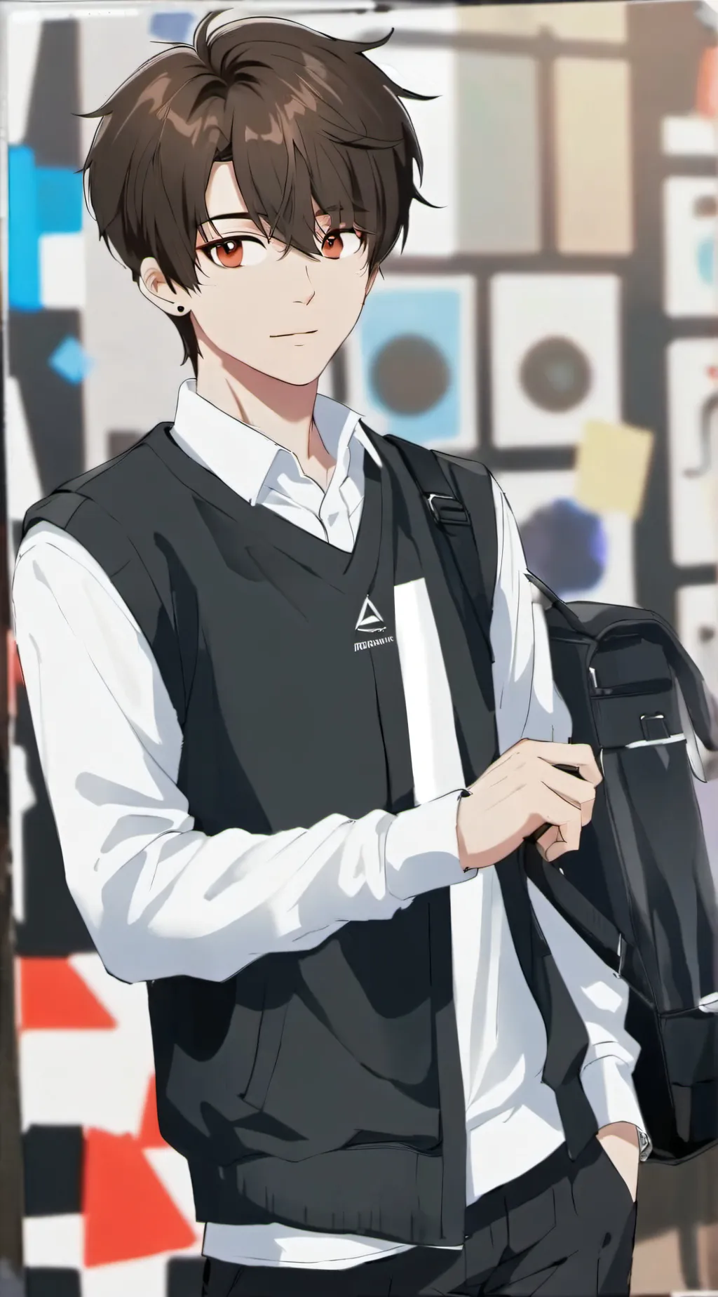 ai character:  Damien ￼ background