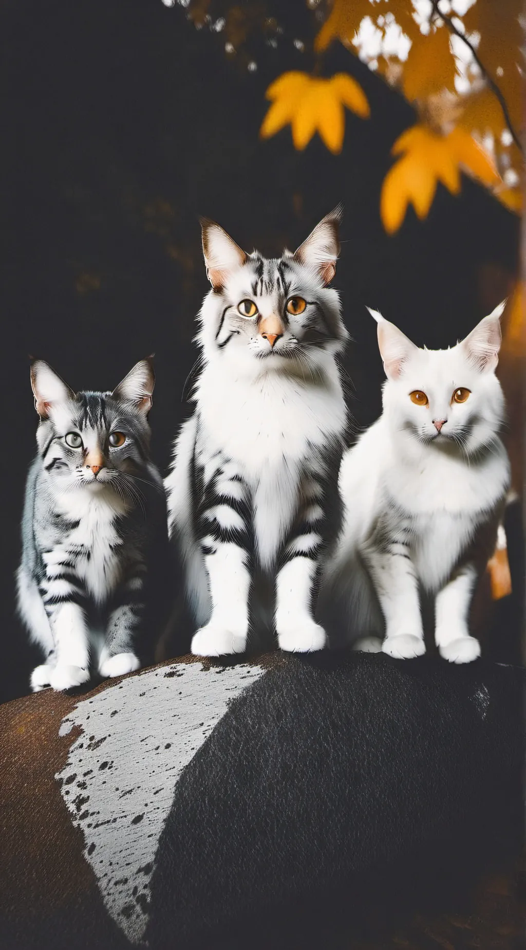 ai character: cat famly  background