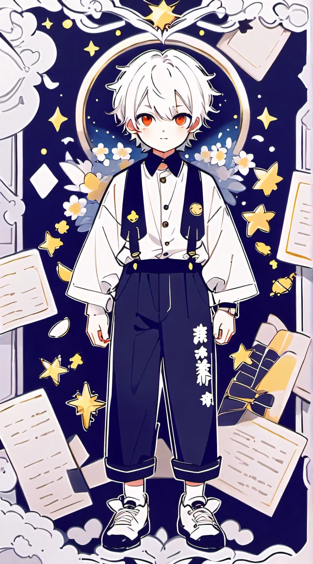 ai character: Young live background