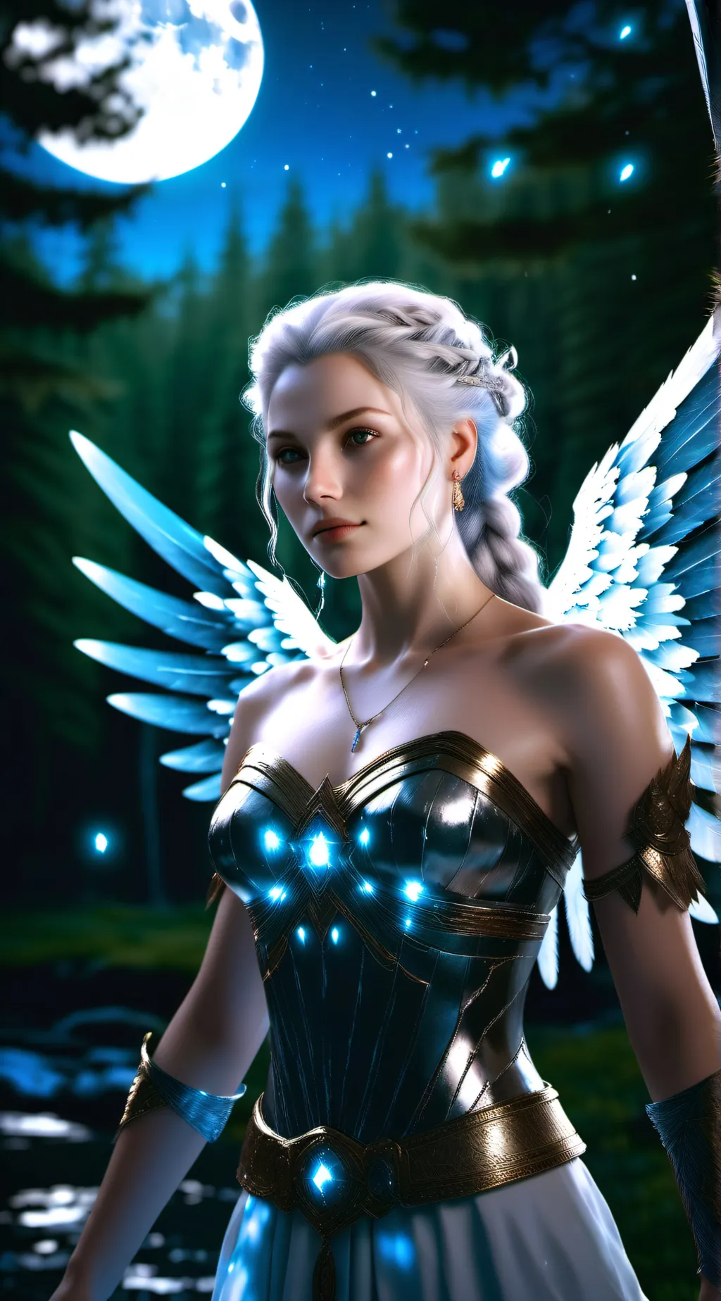 ai character: Moonlight  background