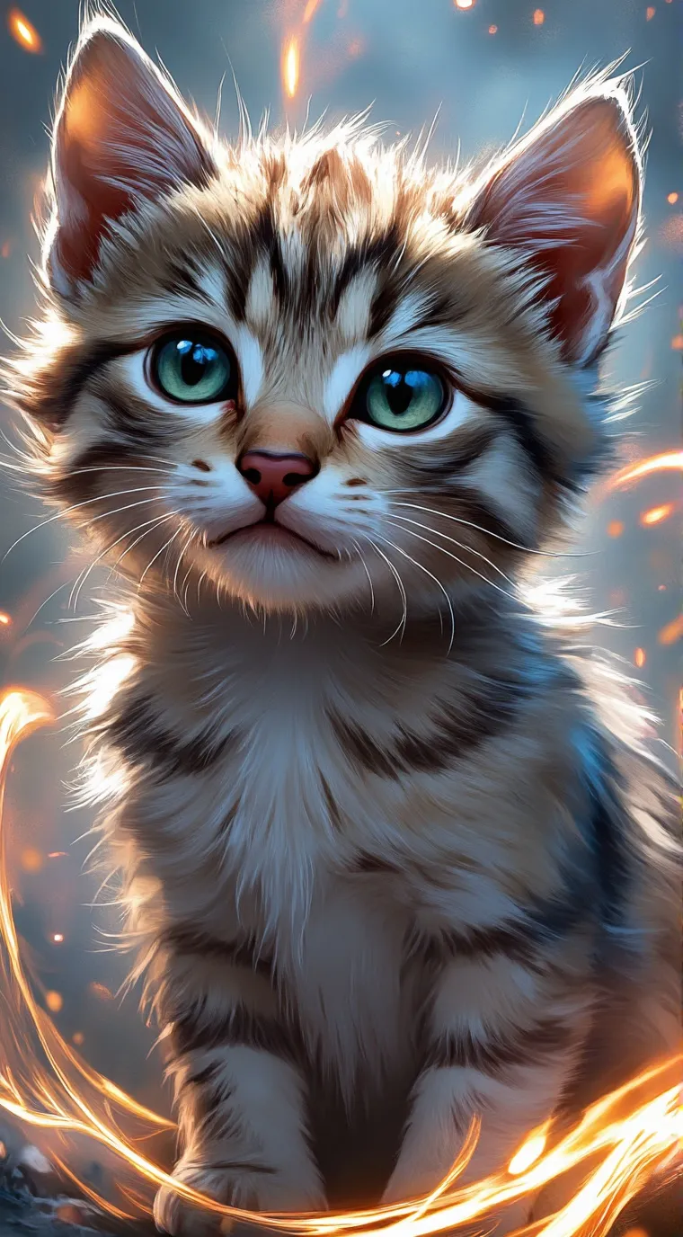 ai character: Fluffy background
