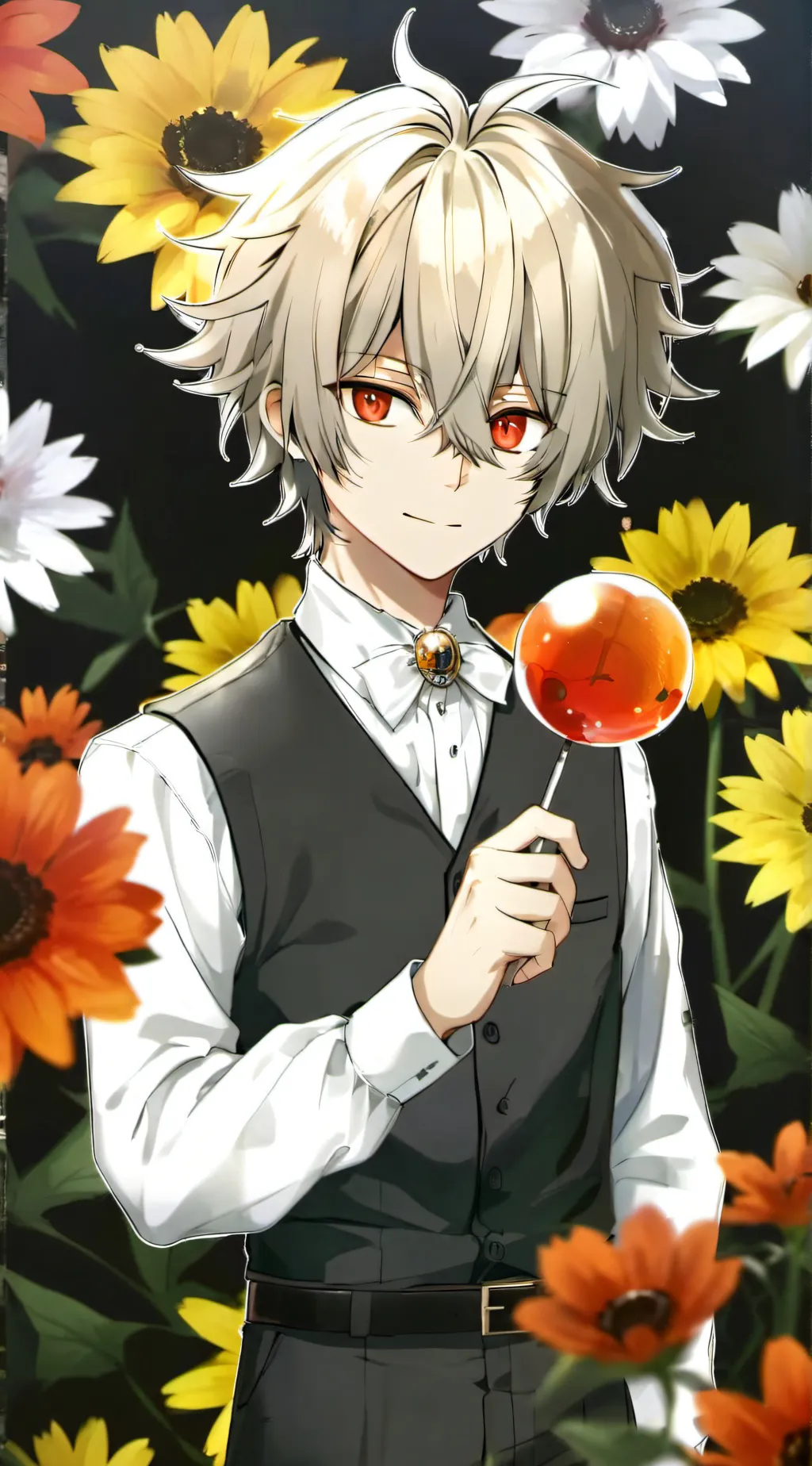 ai character: Bakugo Katsuki background