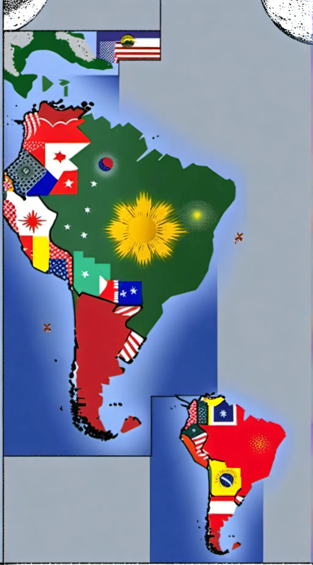 ai character: south america  background