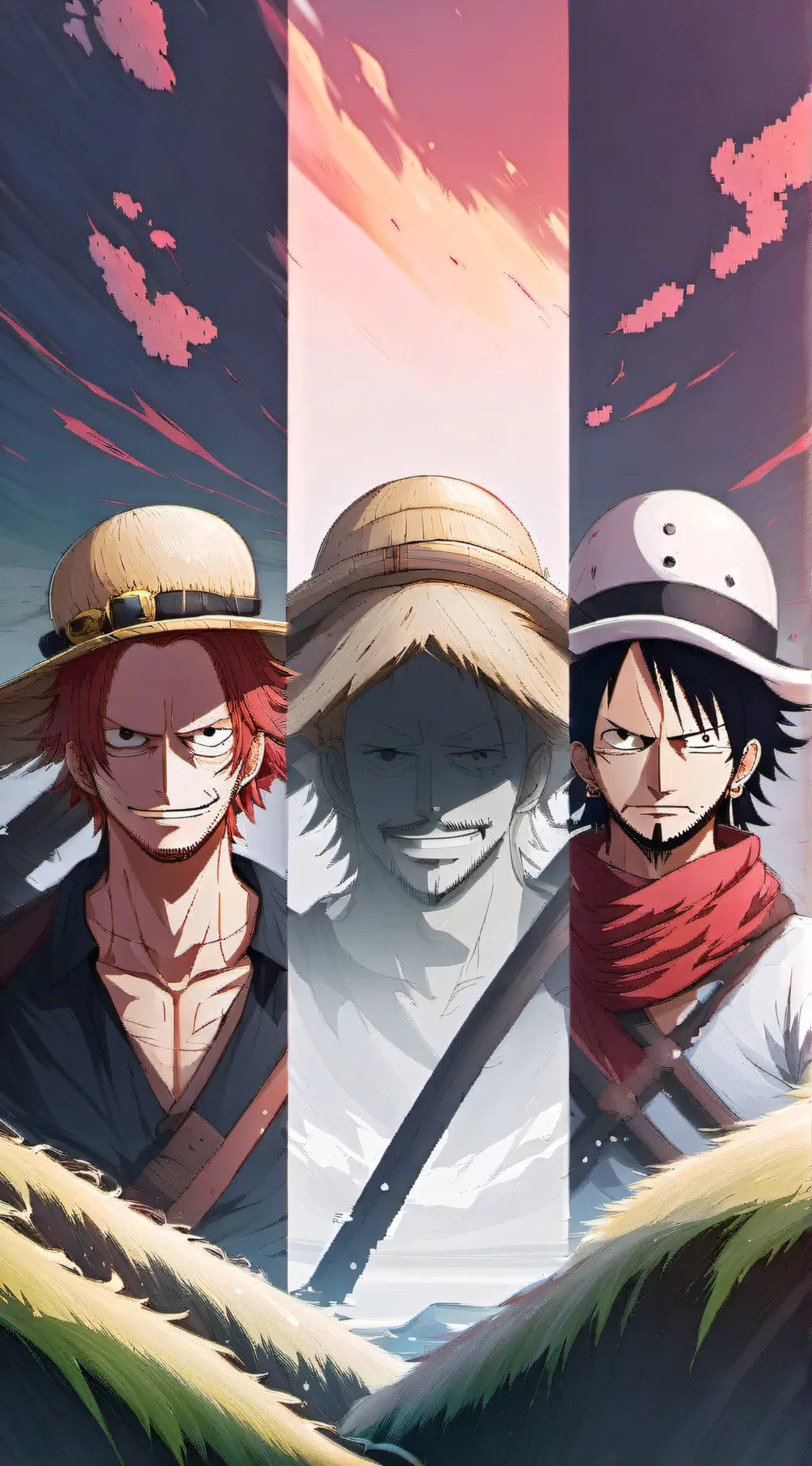 ai character: straw hay pirates  background