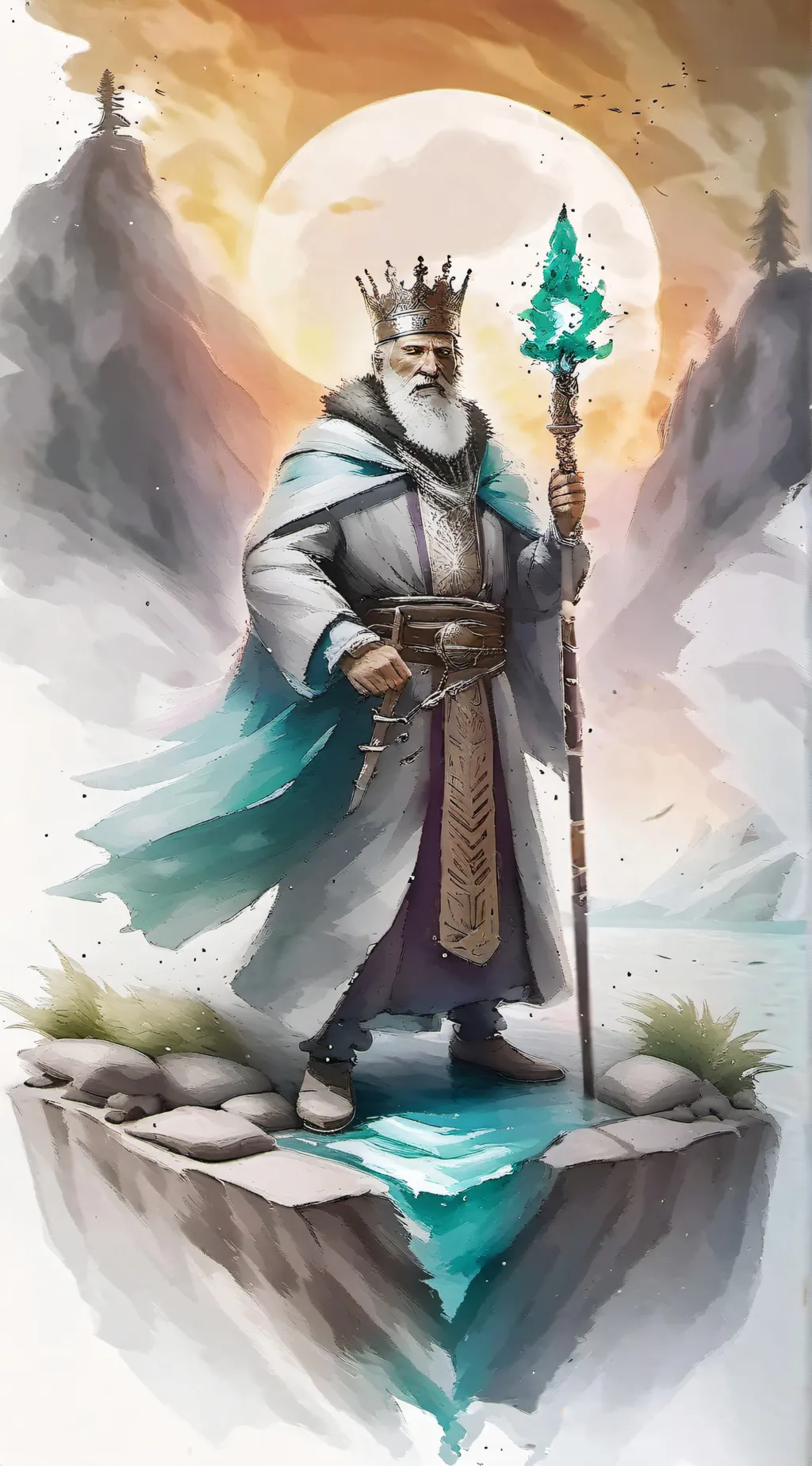 ai character: King  background