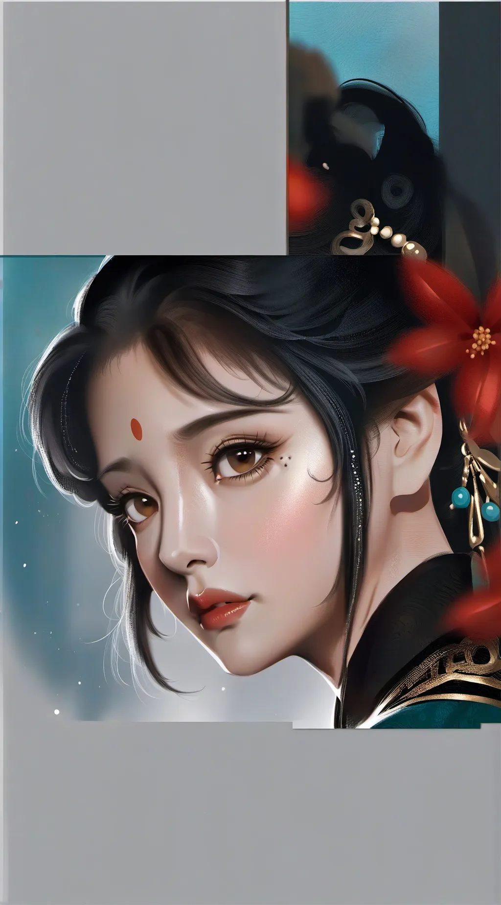 ai character: uppermoons schule background
