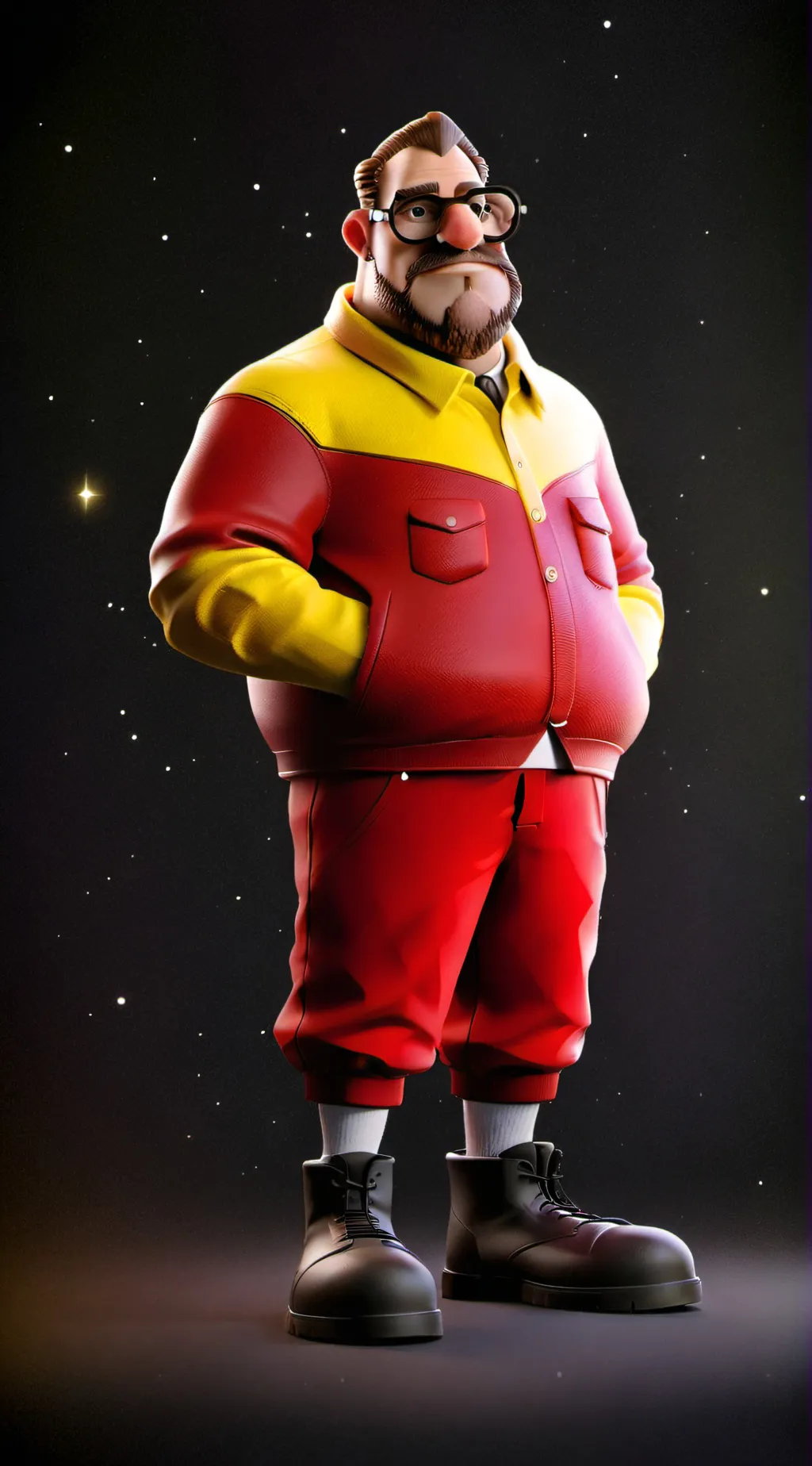 ai character: Dr. Eggman  background