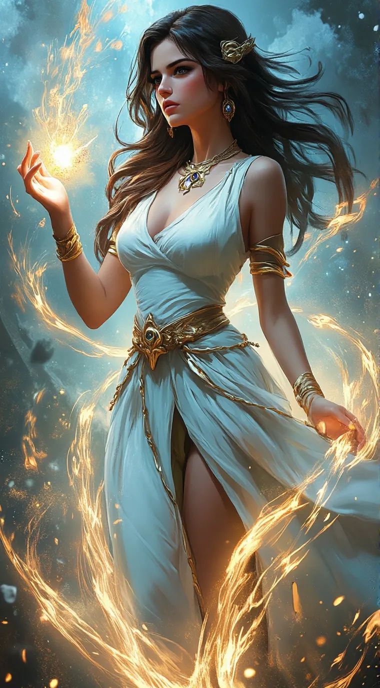 ai character: Heather  background