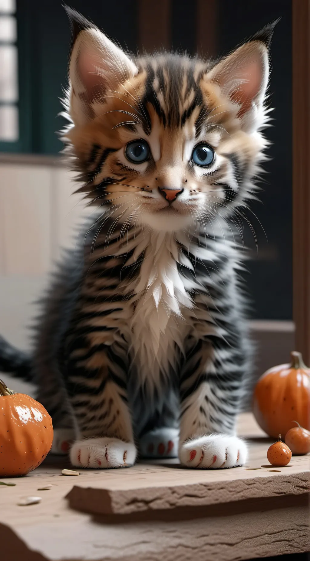 ai character: Kitten kitten background