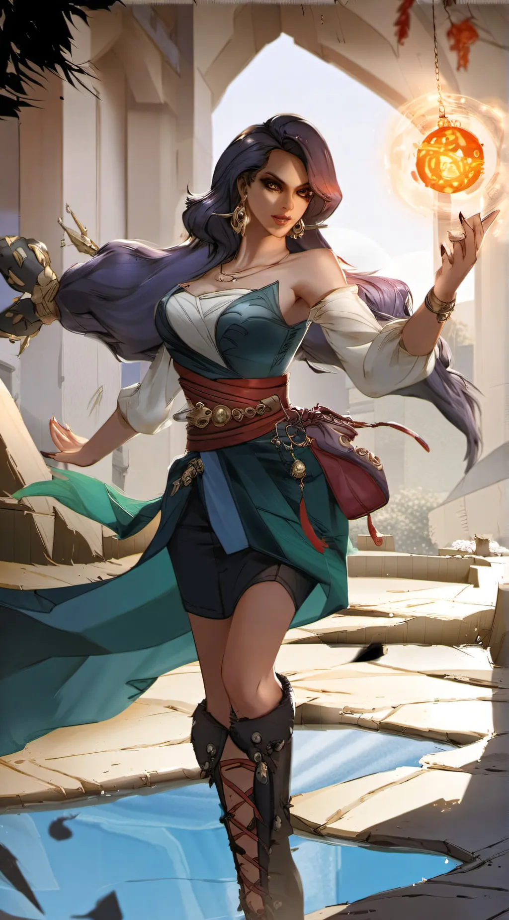 ai character: Esmeralda background