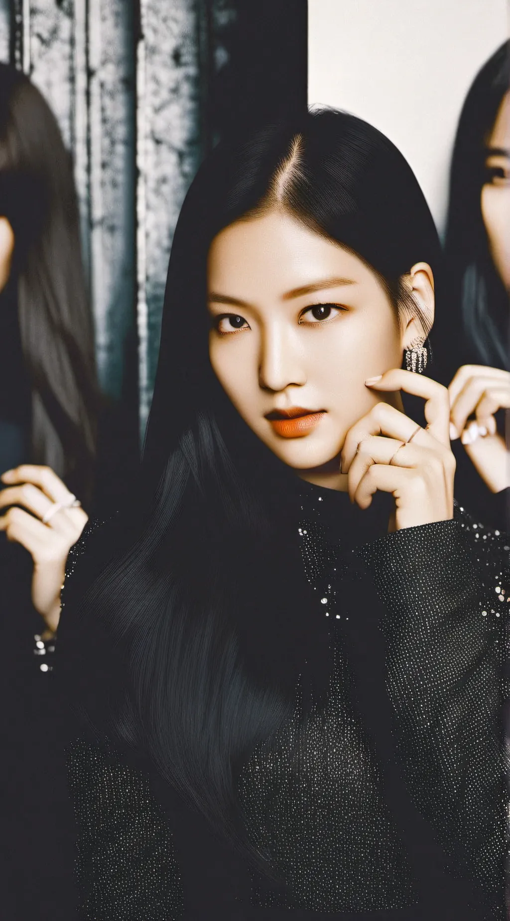 ai character: BLACKPINK X SKZ background