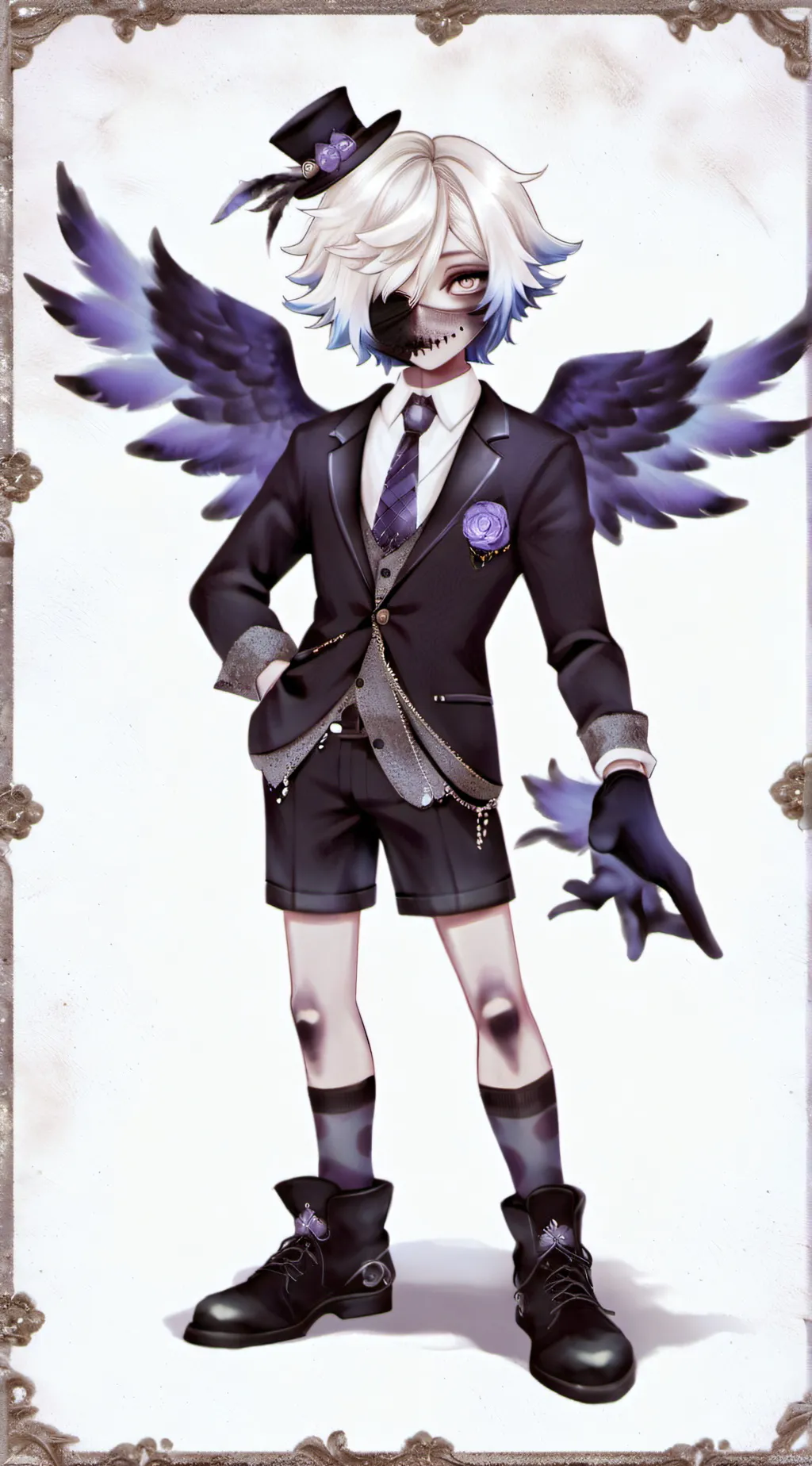 ai character: lavender  background