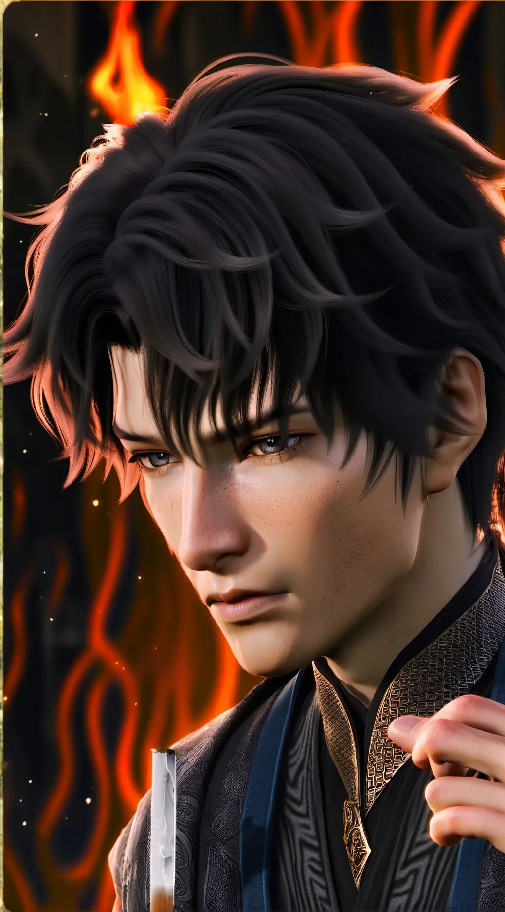 ai character: leon background