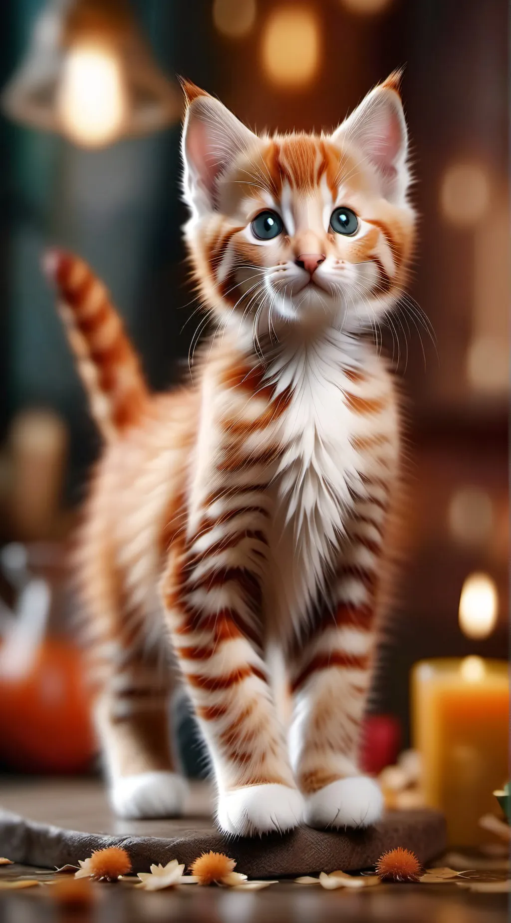 ai character: kitty purr  background